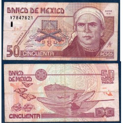Mexique Pick N°117b, Billet de Banque de 50 pesos 2002