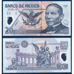 Mexique Pick N°116b, Billet de Banque de 20 pesos 2001