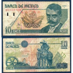 Mexique Pick N°105b, Billet de Banque de 10 pesos 1996
