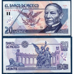 Mexique Pick N°100, TTB Billet de Banque de 20 pesos 1992