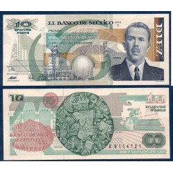 Mexique Pick N°95, Billet de Banque de 10 pesos 1992