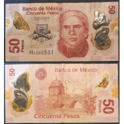 Mexique Pick N°123n, TTB Billet de Banque de 50 pesos 10.6.2013