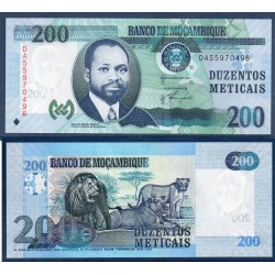 Mozambique Pick N°152a, Billet de banque de 200 meticais 2011