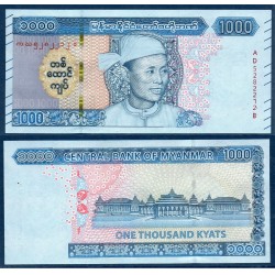 Myanmar, Birmanie Pick N°86, Neuf Billet de banque de 1000 Kyats 2019