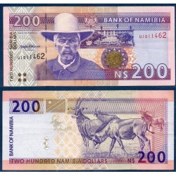 Namibie Pick N°10a, TTB Billet de banque de 200 Dollars 1996