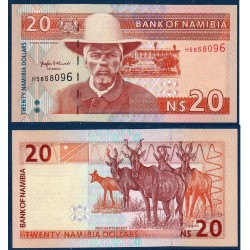 Namibie Pick N°5a, Billet de banque de 20 Dollars 1996