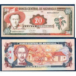 Nicaragua Pick N°182, Billet de Banque de 20 cordobas 1995