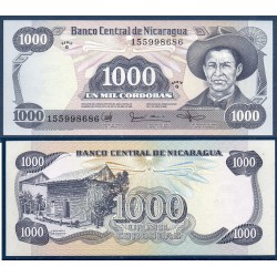Nicaragua Pick N°145b, Billet de Banque de 1000 Cordobas 1985