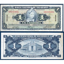 Nicaragua Pick N°99c, sup Billet de Banque de 1 Cordoba 1959-1960