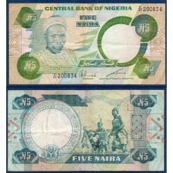 Nigeria Pick N°20c TB, Billet de Banque de 5 Naira 1979-1984