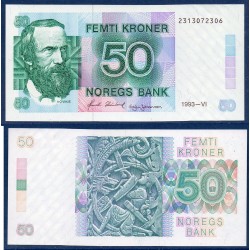 Norvège Pick N°42e, Neuf Billet de banque de 50 Kroner 1989-1993