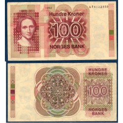 Norvège Pick N°41c, Billet de banque de 100 Kroner 1981-1982