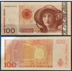 Norvège Pick N°49e, Neuf Billet de banque de 100 Kroner 2010