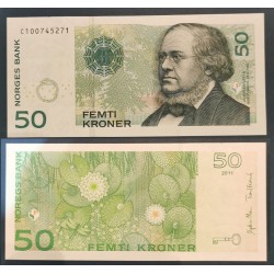 Norvège Pick N°46d, Neuf Billet de banque de 50 Kroner 2011-2015
