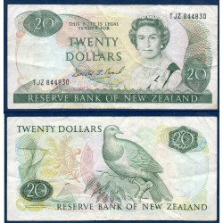 Nouvelle Zelande Pick N°173c, TTB Billet de banque de 20 Dollars 1981-1992