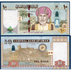 Oman Pick N°45a, neuf Billet de banque de 10 rials 2010