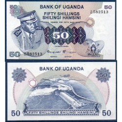 Ouganda Pick N°8c, Billet de banque de 50 Shillings 1973