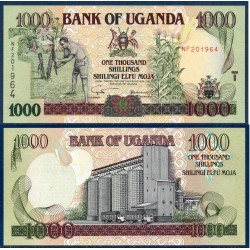 Ouganda Pick N°39Aa, Billet de banque de 1000 Shillings 2001