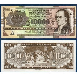 Paraguay Pick N°224a, Billet de banque de 10000 Guaranies 2004