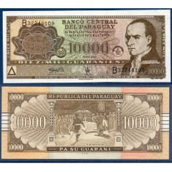 Paraguay Pick N°216b, Billet de banque de 10000 Guaranies 2003