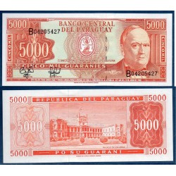 Paraguay Pick N°215, Billet de banque de 5000 Guaranies 1997