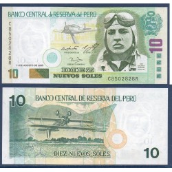 Perou Pick N°179a, Billet de banque de 10 Soles 2005