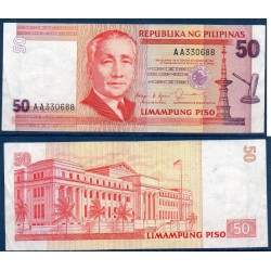 Philippines Pick N°171a, TTB Billet de banque de 50 Piso 1987-1994