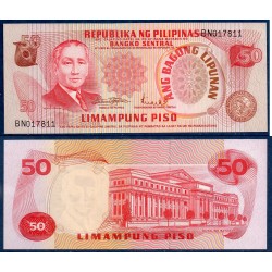 Philippines Pick N°156b, Billet de banque de 50 Piso 1970