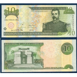 Republique Dominicaine Pick N°159a, Billet de banque de 10 Pesos oro 2000