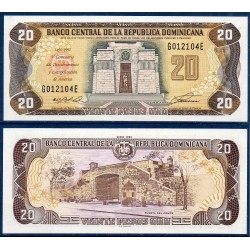 Republique Dominicaine Pick N°139a, Neuf Billet de banque de 20 Pesos oro 1992