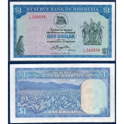 Rhodésie Pick N°34c, Sup Billet de banque de 1 dollar 1978