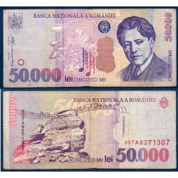 Roumanie Pick N°109Aa, TB Billet de banque de 50000 leï 2000
