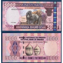 Rwanda Pick N°33, Neuf Billet de banque de 5000 Francs 2004