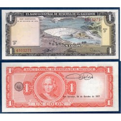 El Salvador Pick N°120, Billet de banque de 1 colon 1977