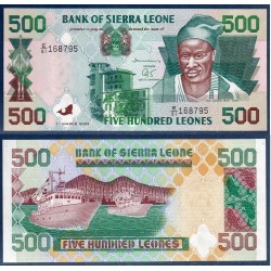 Sierra Leone Pick N°23d, Billet de banque de 500 leones 2003