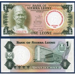 Sierra Leone Pick N°10, Billet de banque de 1 leone 1980