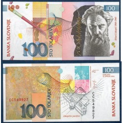 Slovénie Pick N°28, Billet de banque de 100 Tollarjev 2004