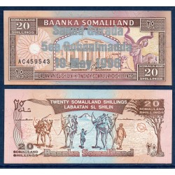 Somaliland Pick N°16, Billet de banque de 20 Shilings 1996