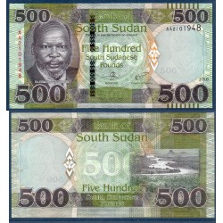 Sud Soudan Pick N°16a, Billet de banque de 500 Pounds 2018
