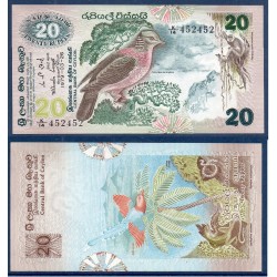 Sri Lanka Pick N°86a, Billet de banque de 20 Rupees 1979