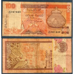Sri Lanka Pick N°105c, B Billet de banque de 100 Rupees 1.7.1992