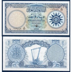 Irak Pick N°53a billet de banque de 1 Dinar 1959