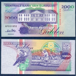 Suriname Pick N°142, Billet de banque de 2000 Gulden 1995