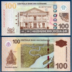 Suriname Pick N°166b, Billet de banque de 100 Dollars 2012