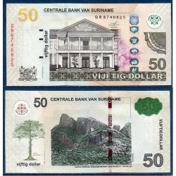 Suriname Pick N°165c, Billet de banque de 50 Dollars 2016