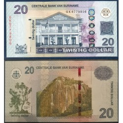 Suriname Pick N°164b, Billet de banque de 20 Dollars 2012
