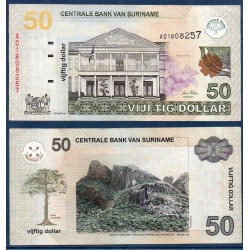 Suriname Pick N°160a, Billet de banque de 50 Dollars 2004