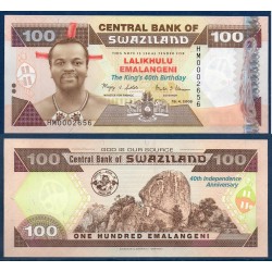 Swaziland Pick N°34, Billet de banque de 100 emalangénie 2008