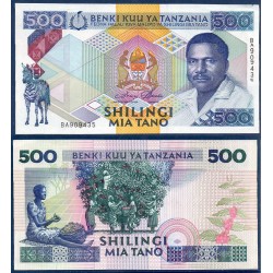 Tanzanie Pick N°21a, neuf Billet de banque de 500 shillingi 1989