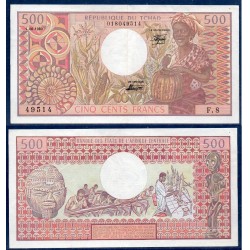 Tchad Pick N°6a, TTB+ Billet de banque de 500 francs 1980